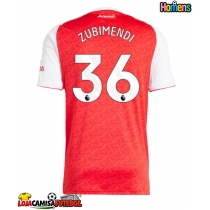 Camisa de Futebol Arsenal Martin Zubimendi #36 Equipamento Principal 2025-26 Manga Curta